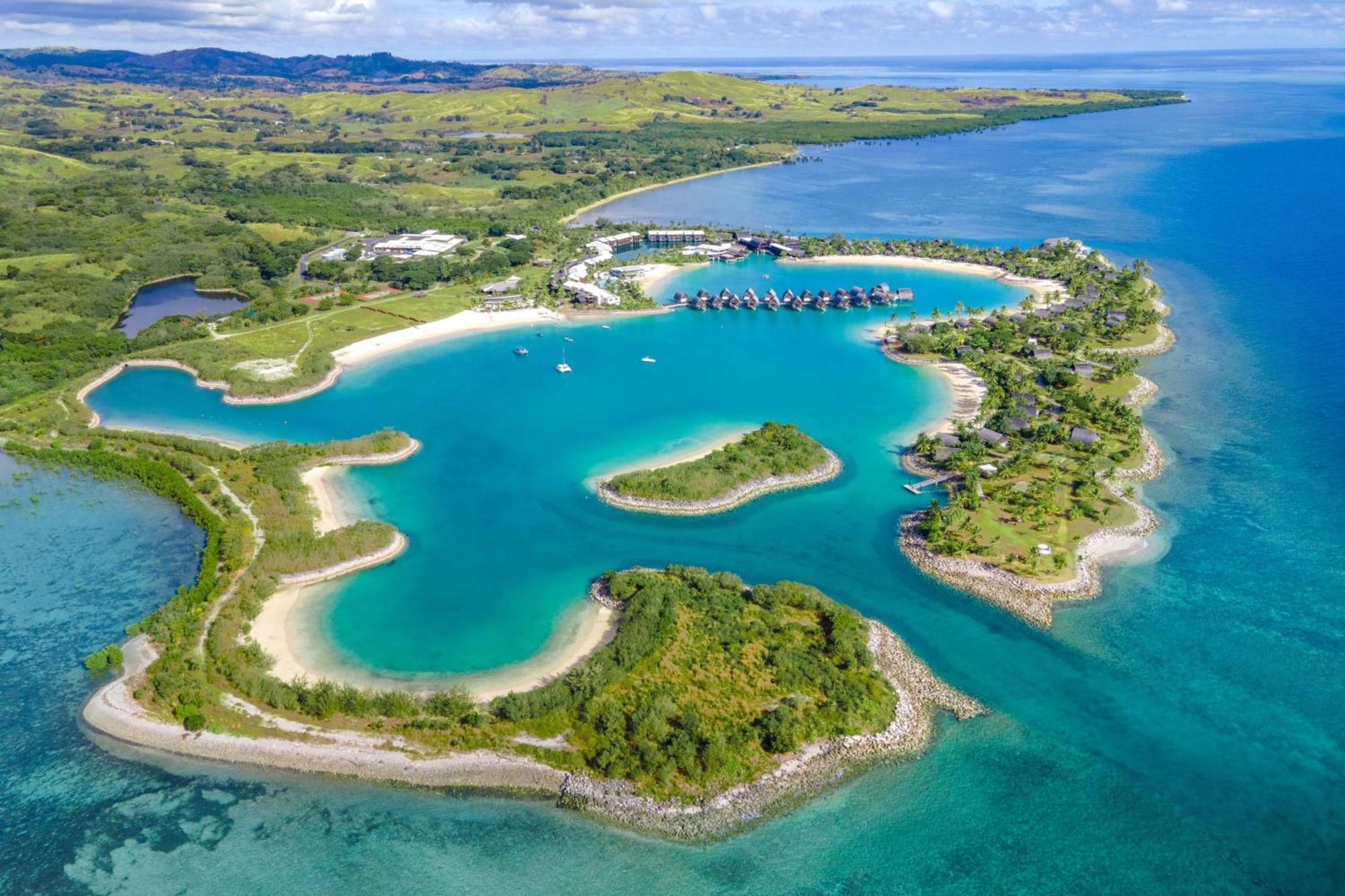Fiji Marriott Resort Momi Bay Екстер'єр фото Aerial view of the resort